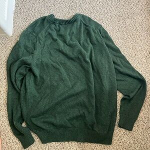 Croft & Barrow Green Crewneck Knit Sweater